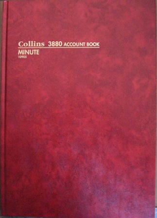 Collins 10905 3880 Minute Account Book 84 leaf A4 Hard Cover